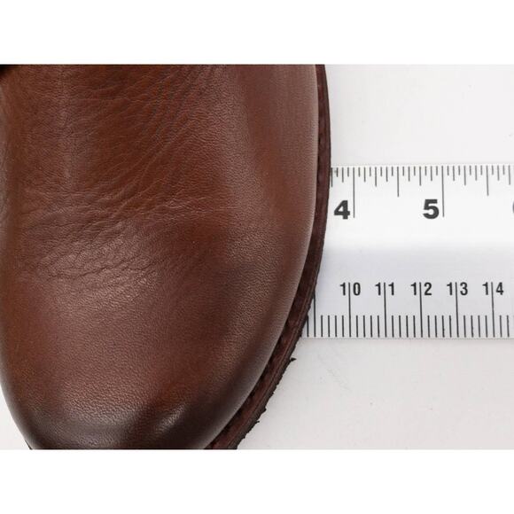 Frye Veronica Combat Boots  Leather Lace Up Heeled Red Clay Women's 6.5 - Picture 13 of 13